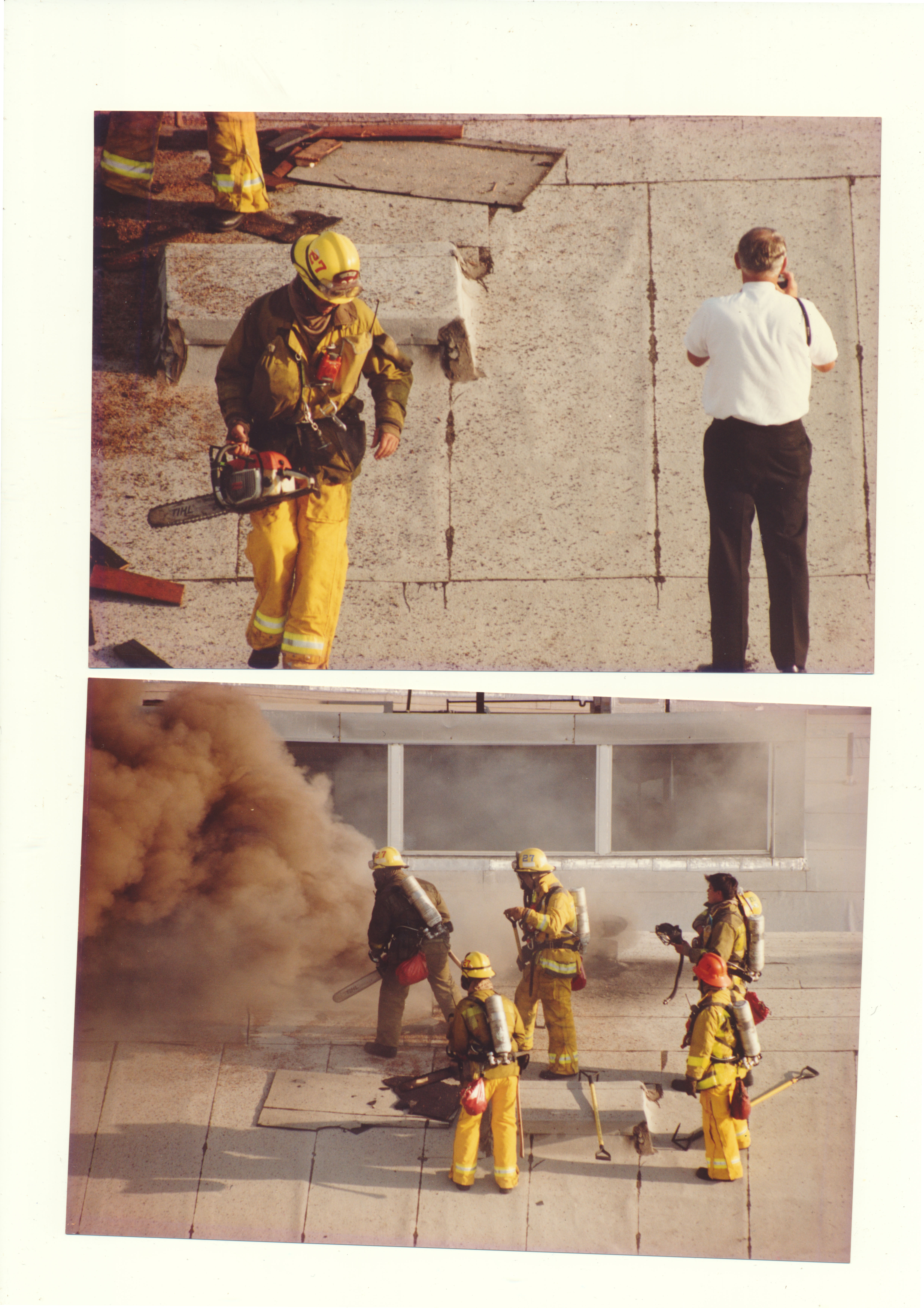 Bomberos en set